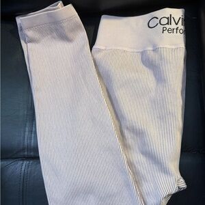 Calvin Klein Performance Beige High Waist Leggings